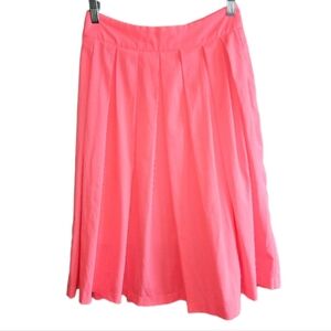 Hot Pink Skirt Pleated Women's Size Small Neon Bright Summer Barbie Colorful
